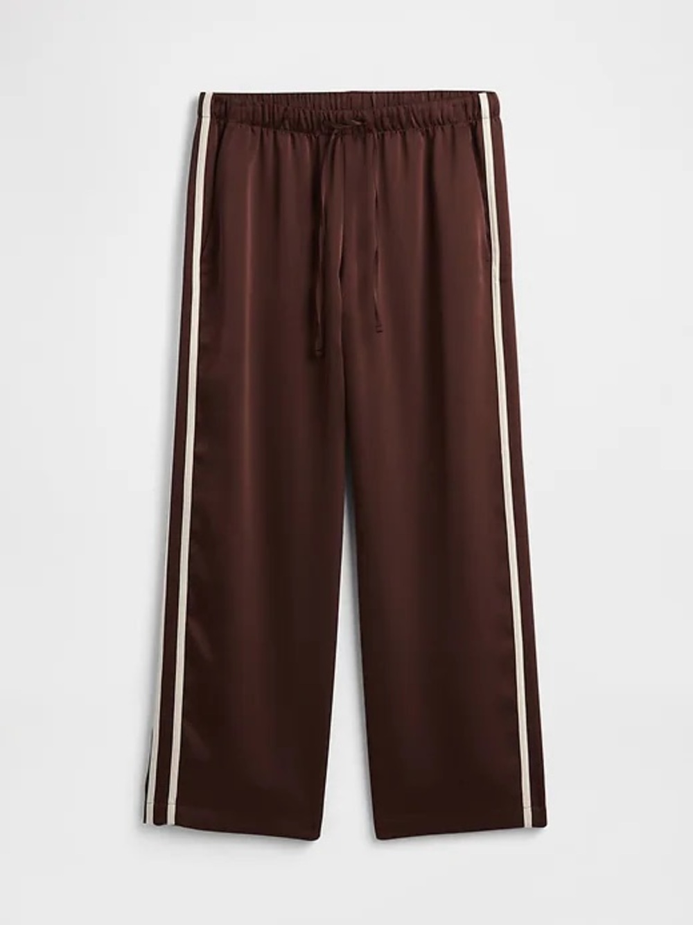 GAP Satin Straight-Leg Crop Pants